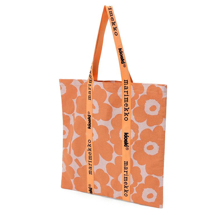 マリメッコ（marimekko） キオスキ/kioski ウニッコ トートバッグ オレンジ/ピンク