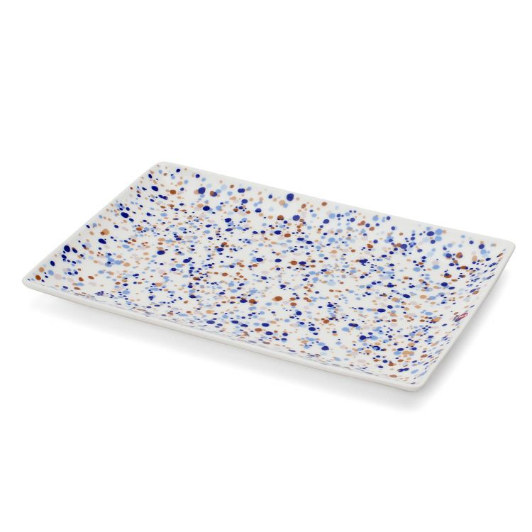 イッタラ（iittala） キュリアス マインド オブ オイバ トイッカ/OTC ヘレ プレート A4 ブルーブラウン