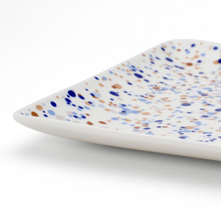 イッタラ（iittala） キュリアス マインド オブ オイバ トイッカ/OTC ヘレ プレート A4 ブルーブラウン