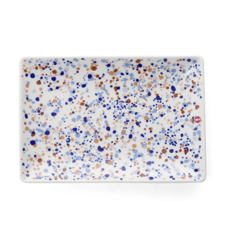 イッタラ（iittala） キュリアス マインド オブ オイバ トイッカ/OTC ヘレ プレート A5 ブルーブラウン