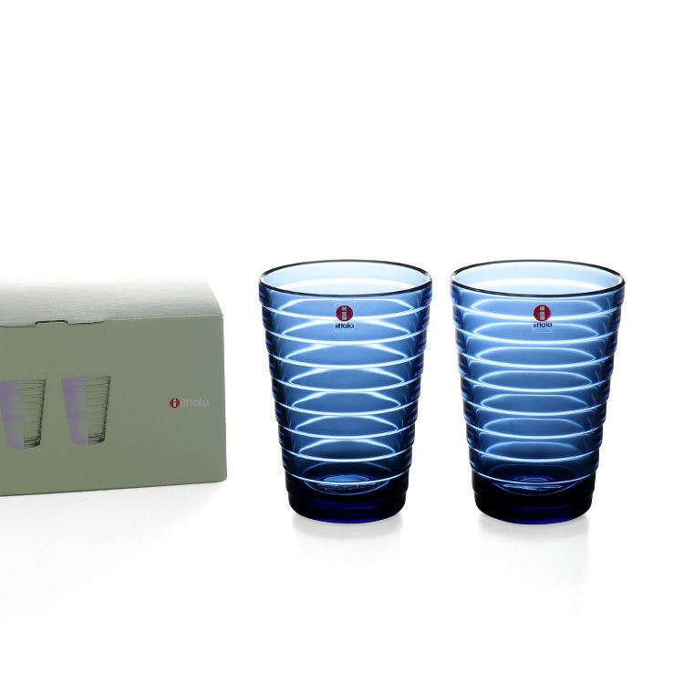 イッタラ（iittala） アイノアアルト/Aino Aalto ハイボール 330ml ペア ウルトラマリンブルー