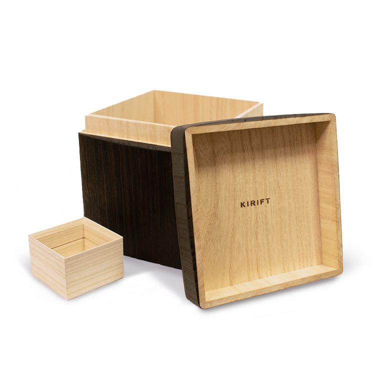 キリフト（KIRIFT） ライスストッカー/RICE STOCKER 国産桐 米びつ 2kg 焼桐