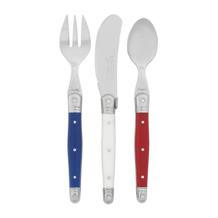 ジャンデュボ（Jean Dubost） ライヨール/Laguiole プティセット ソリッドブルー/ホワイト/レッド