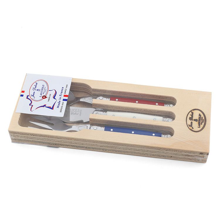 ジャンデュボ（Jean Dubost） ライヨール/Laguiole プティセット ソリッドブルー/ホワイト/レッド