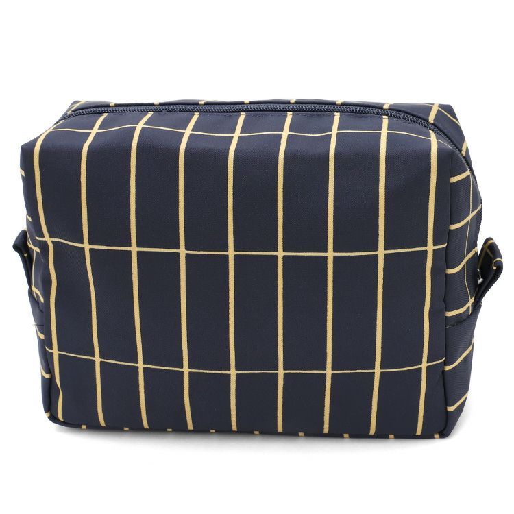 マリメッコ（marimekko） ティイリスキヴィ/Tiiliskivi Vilja コスメティックポーチ ダークブルー/モスグリーン