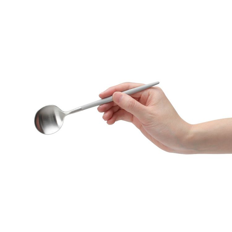 クチポール（Cutipol） ゴア/GOA デザートスプーン ライトグレー