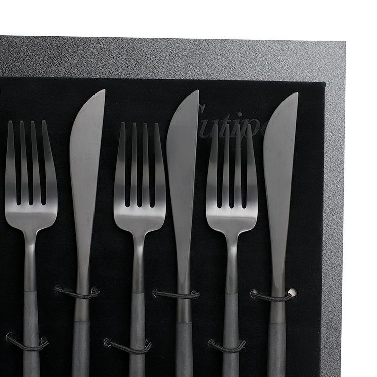 クチポール（Cutipol） ゴア/GOA ディナー24点セット オールブラック