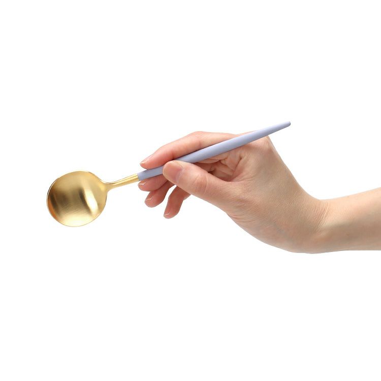 クチポール（Cutipol） ゴア/GOA デザートスプーン バイオレットマットゴールド