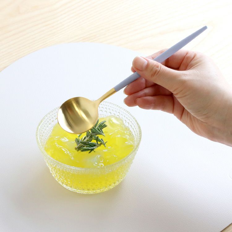 クチポール（Cutipol） ゴア/GOA デザートスプーン バイオレットマットゴールド