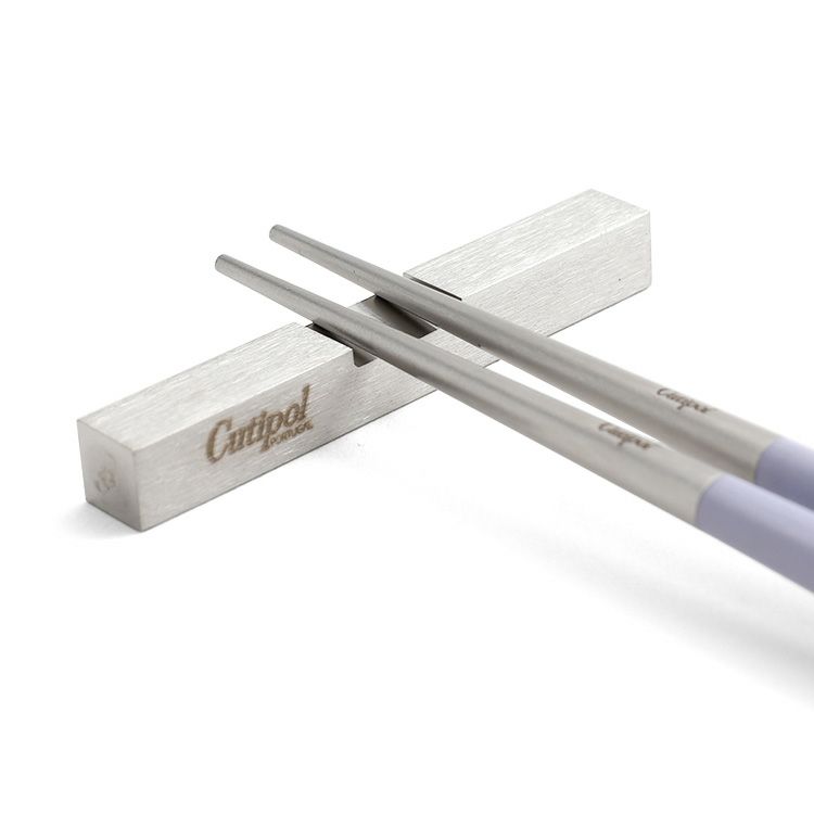 クチポール（Cutipol） クーベ/KUBE 箸 + 箸置きセット バイオレット