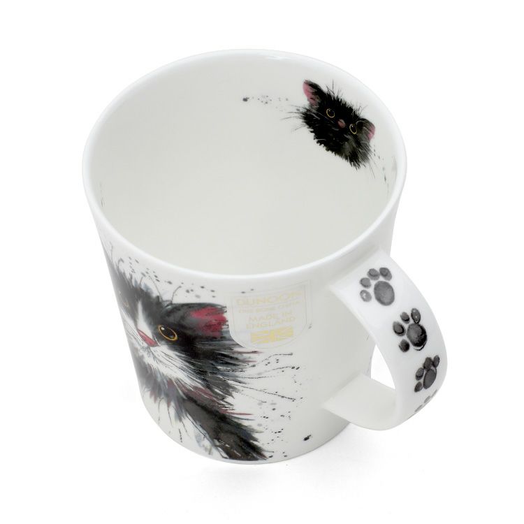 ダヌーン（Dunoon） LOMOND マグカップ マグカップ ペインティングキャット 黒白猫