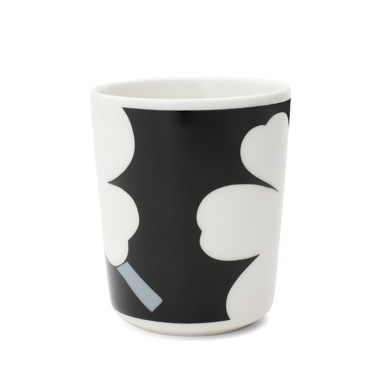 マリメッコ（marimekko） ウニッコ/UNIKKO マグカップ 250ml ブラック/オレンジ
