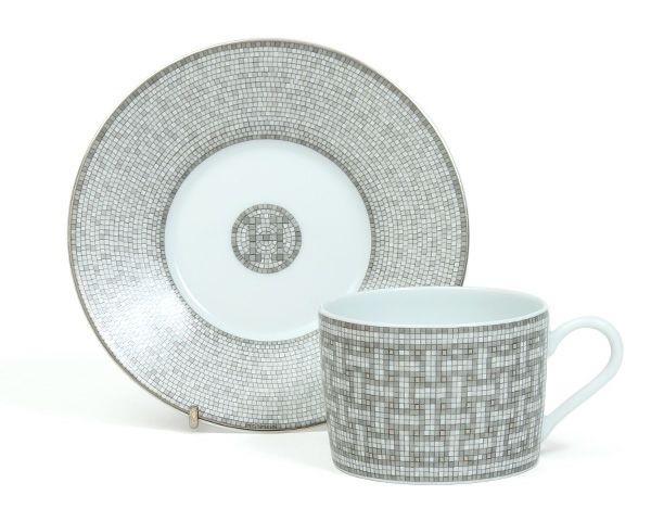 ★★★箱だけ難あり★★★ エルメス（HERMES） モザイク/Mosaique au 24 ティーカップ&ソーサー ペア [hr]