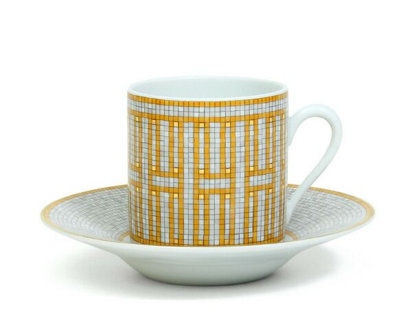 ★★★箱だけ難あり★★★ エルメス（HERMES） モザイク/Mosaique au 24 コーヒーカップ&ソーサー ペア [hr]