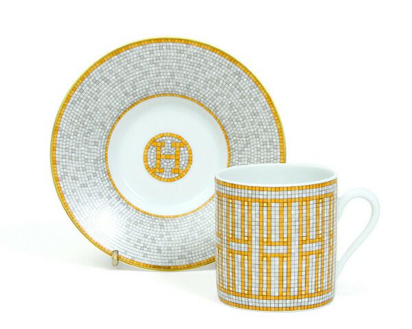 ★★★箱だけ難あり★★★ エルメス（HERMES） モザイク/Mosaique au 24 コーヒーカップ&ソーサー ペア [hr]