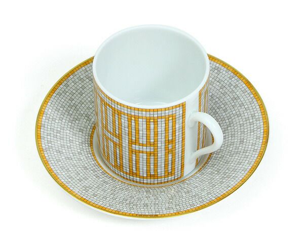 ★★★箱だけ難あり★★★ エルメス（HERMES） モザイク/Mosaique au 24 コーヒーカップ&ソーサー ペア [hr]