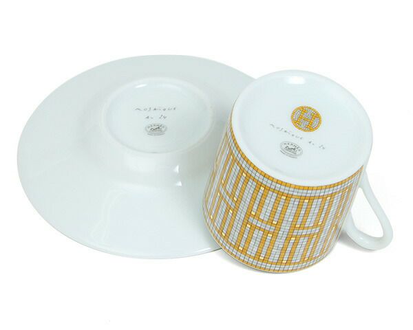 ★★★箱だけ難あり★★★ エルメス（HERMES） モザイク/Mosaique au 24 コーヒーカップ&ソーサー ペア [hr]