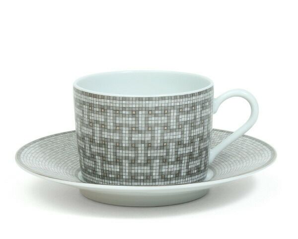 ★★★アウトレット（訳あり）★★★ エルメス（HERMES） モザイク/Mosaique au 24 ティーカップ&ソーサー ペア