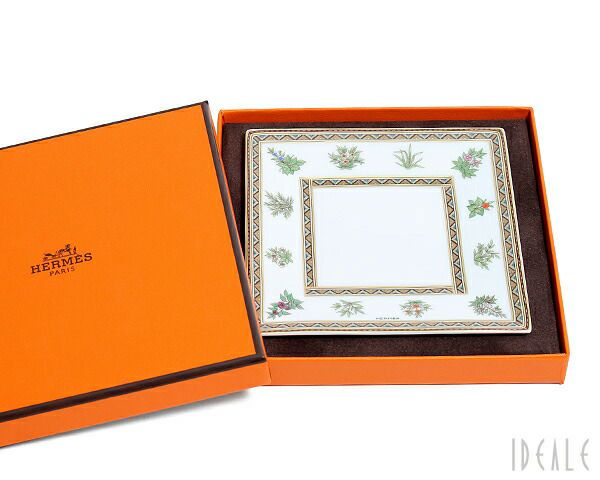 ★★★アウトレット（訳あり）★★★ エルメス（HERMES） シュバルドリアン/Cheval d'Orient スクエアプレート 11x11cm No.2