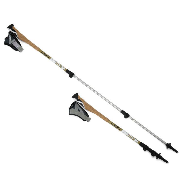 レキ（LEKI） CROSS TRAIL TA トレッキングポール ペア ホワイト/ゴールド/ブラウン/ブラック