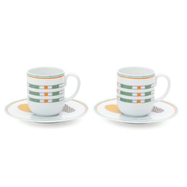 エルメス（HERMES） ソー・エルメス/SAUT HERMES コーヒーカップ＆ソーサー 100ml ペア