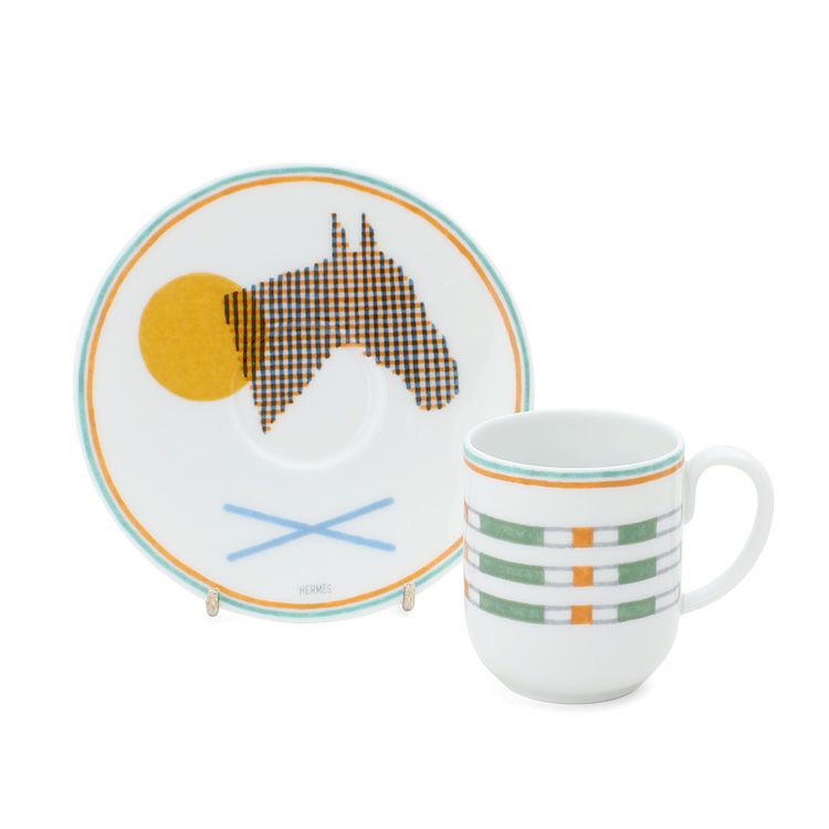 エルメス（HERMES） ソー・エルメス/SAUT HERMES コーヒーカップ＆ソーサー 100ml ペア