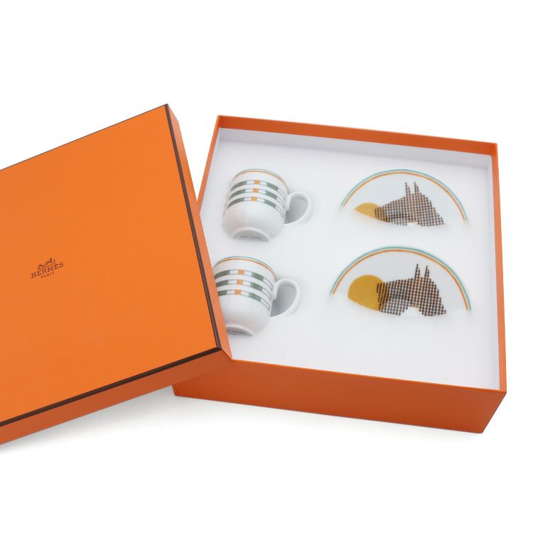 エルメス（HERMES） ソー・エルメス/SAUT HERMES コーヒーカップ＆ソーサー 100ml ペア