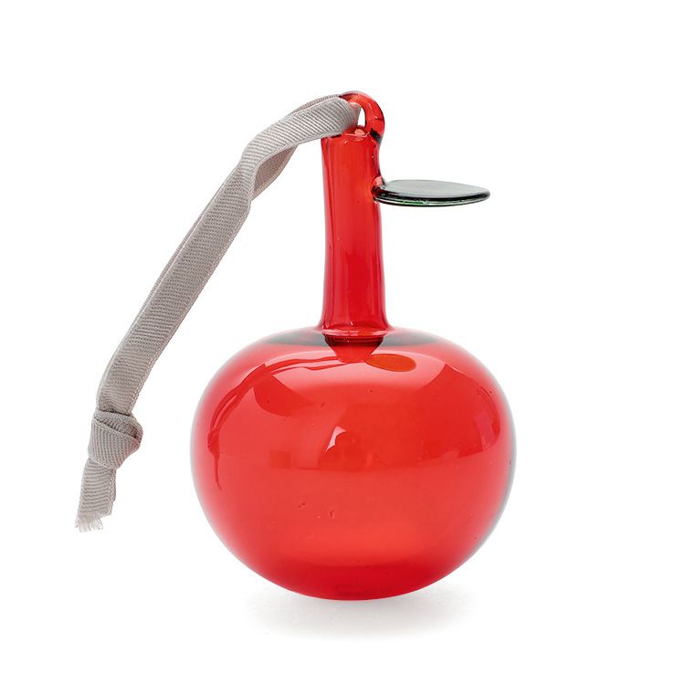 イッタラ（iittala） キュリアス マインド オブ オイバ トイッカ/OTC オーナメント ガラス アップル 3個セット 60mm レッド