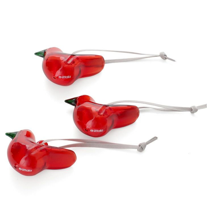 イッタラ（iittala） ガラスバード 3個セット