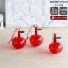 イッタラ（iittala） キュリアス マインド オブ オイバ トイッカ/OTC オーナメント ガラス アップル 3個セット 60mm レッド