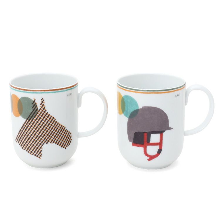 エルメス（HERMES） ソー・エルメス/SAUT HERMES ソー・エルメス マグカップ 300ml No.1＆No.2 ペア（2個セット）