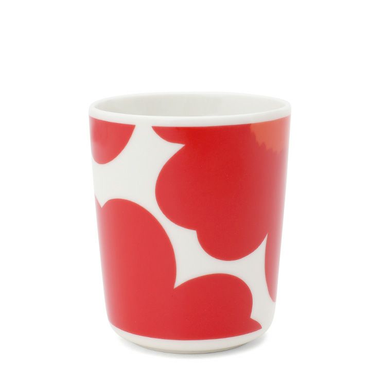 マリメッコ（marimekko） イソ ウニッコ/ISO UNIKKO マグカップ 250ml ホワイト/レッド