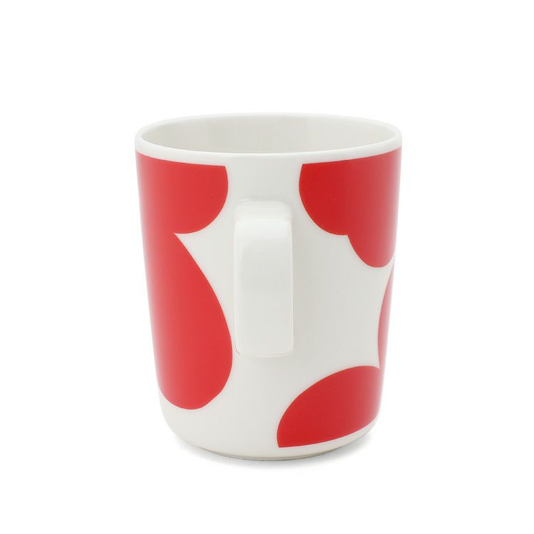 マリメッコ（marimekko） イソ ウニッコ/ISO UNIKKO マグカップ 250ml ホワイト/レッド