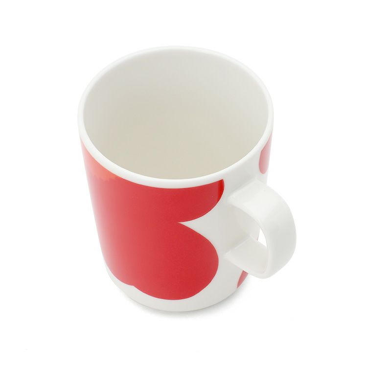 マリメッコ（marimekko） イソ ウニッコ/ISO UNIKKO マグカップ 250ml ホワイト/レッド