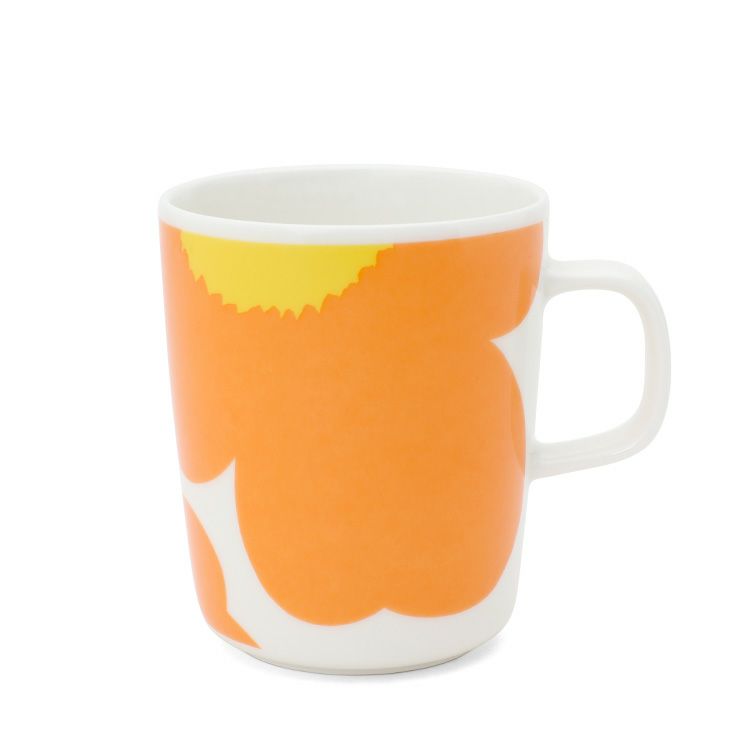 マリメッコ（marimekko） イソ ウニッコ/ISO UNIKKO マグカップ 250ml ホワイト/オレンジ/イエロー