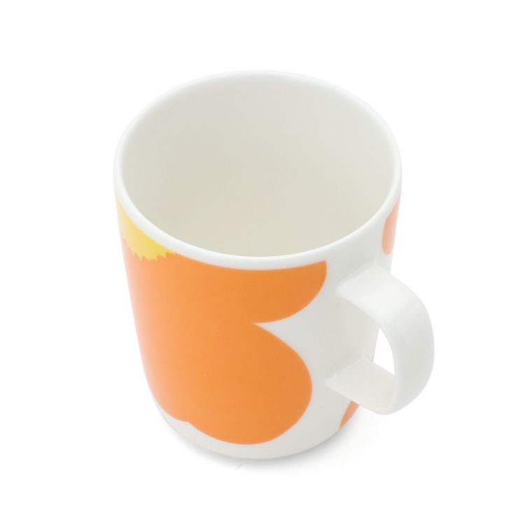 マリメッコ（marimekko） イソ ウニッコ/ISO UNIKKO マグカップ 250ml ホワイト/オレンジ/イエロー