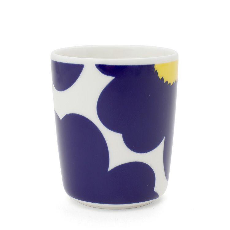 マリメッコ（marimekko） イソ ウニッコ/ISO UNIKKO マグカップ 250ml ホワイト/ダークブルー/イエロー