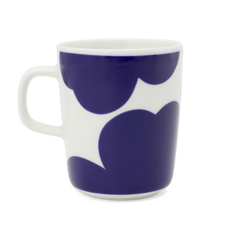 マリメッコ（marimekko） イソ ウニッコ/ISO UNIKKO マグカップ 250ml ホワイト/ダークブルー/イエロー