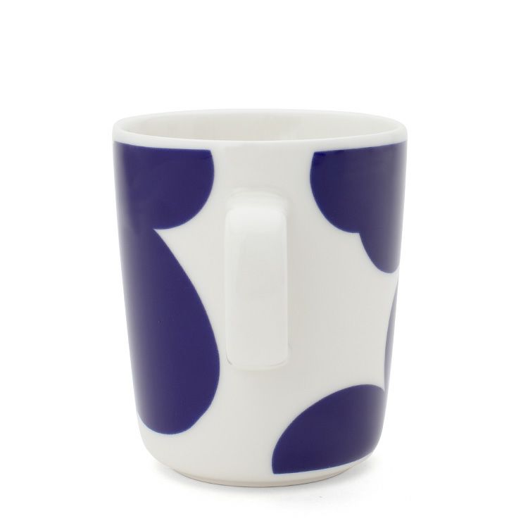 マリメッコ（marimekko） イソ ウニッコ/ISO UNIKKO マグカップ 250ml ホワイト/ダークブルー/イエロー