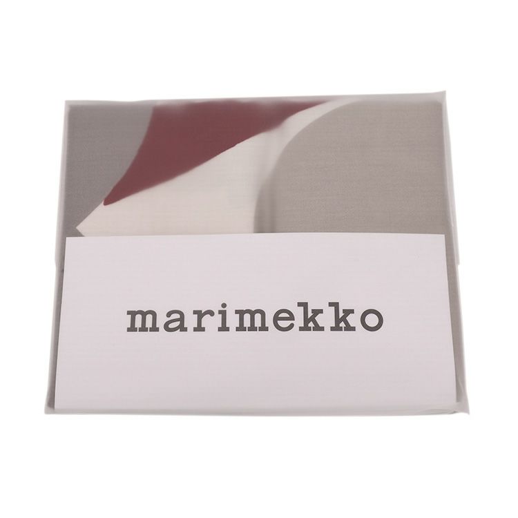 マリメッコ（marimekko） ウニッコ/Unikko 枕カバー 50x60cm ホワイト/グレー