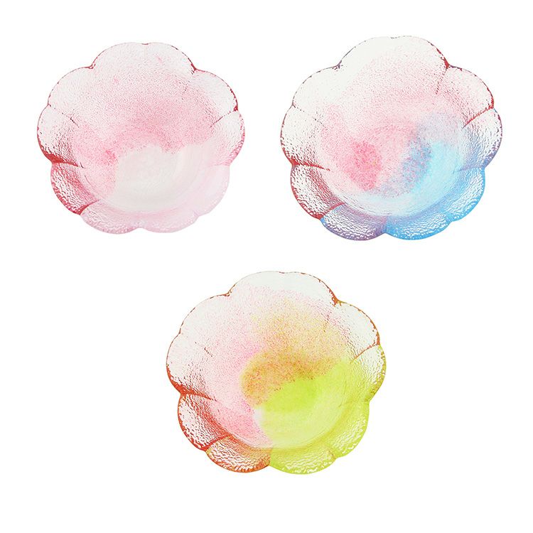 藍花×岩澤硝子 小鉢 3色セット