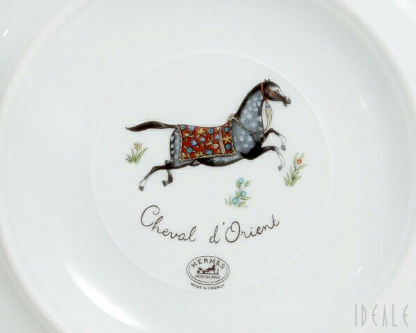 ★★★箱だけ難あり★★★ エルメス（HERMES） シュバルドリアン/Cheval d'Orient ティーカップ&ソーサー ペア No.4 [hr]