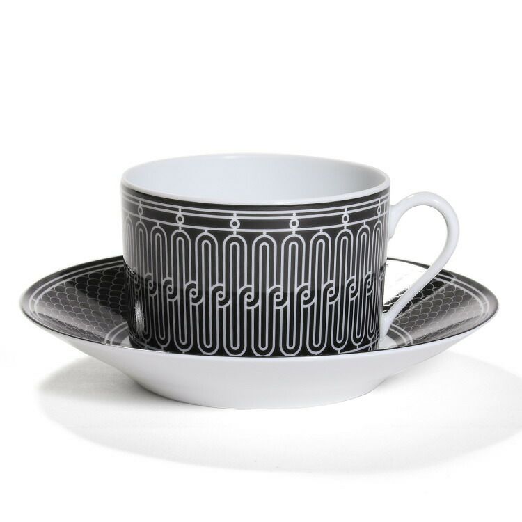 ★★★箱だけ難あり★★★ エルメス（HERMES） アッシュデコ/H Deco ブレックファスト カップ＆ソーサー ペア [hr]