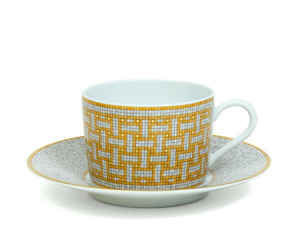 ★★★箱だけ難あり★★★ エルメス（HERMES） モザイク/Mosaique au 24 ティーカップ&ソーサー ペア [hr]