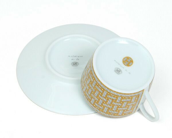 ★★★箱だけ難あり★★★ エルメス（HERMES） モザイク/Mosaique au 24 ティーカップ&ソーサー ペア [hr]