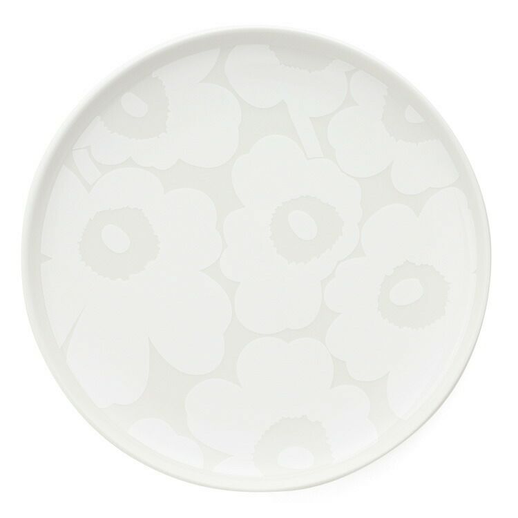 ★★★アウトレット（訳あり）★★★ マリメッコ（marimekko） ウニッコ/UNIKKO プレート 25cm ホワイト