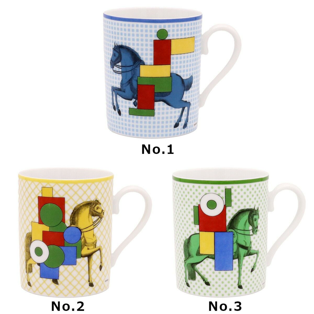 ★★★箱だけ難あり★★★ エルメス（HERMES） カヴァリエ・アン・フォルム/CAVALIER EN FORMES マグカップ [hr]