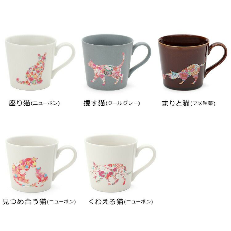★★★アウトレット（訳あり）★★★ 丸モ高木陶器 温感マグカップ 猫