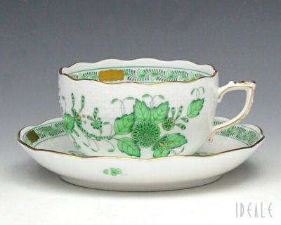 ★★★アウトレット（訳あり）★★★ ヘレンド（Herend） インドの華/FV ティーカップ&ソーサー