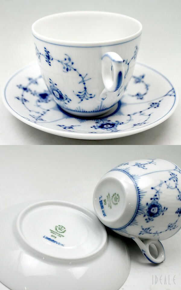 ★★★箱だけ難あり★★★ ロイヤルコペンハーゲン（Royal Copenhagen） ブルーフルーテッド プレイン/Blue Fluted Plain コーヒーカップ&ソーサー [hr]